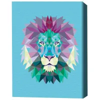 Pictură pe numere BrushMe Prădător în detalii 50 x 40 cm/ Verticală photo 3