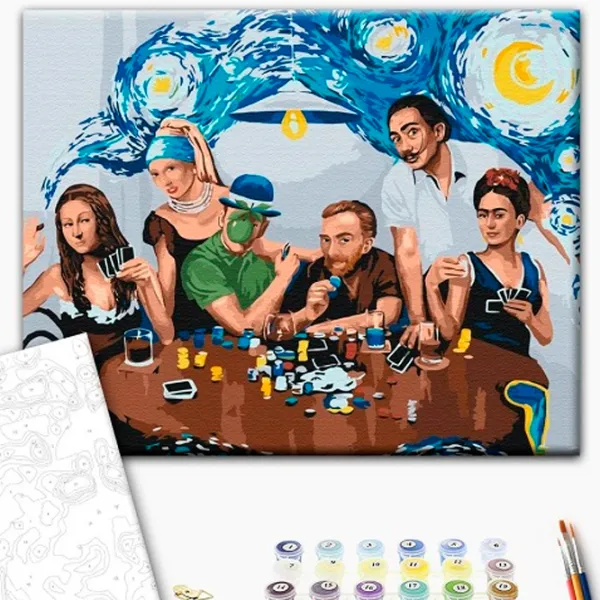 Картина по номерам BrushMe Друзья-шедевры 50 x 40 см/ Горизонтальная photo 2