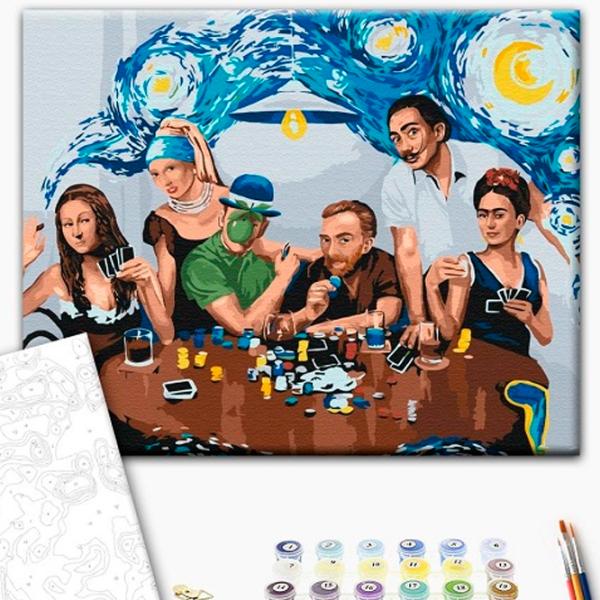 Картина по номерам BrushMe Друзья-шедевры 50 x 40 см/ Горизонтальная photo 2