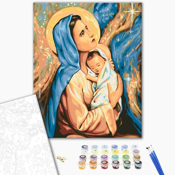 Картина по номерам BrushMe Мария и Иисус 50 x 40 см/ Вертикальная photo 2