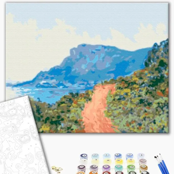 Картина по номерам BrushMe Горная дорога в Монако. Клод Моне 50 x 40 см/ Горизонтальная photo 2 Картина по номерам BrushMe Горная дорога в Монако. Клод Моне 50 x 40 см/ Горизонтальная photo 2