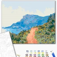 Картина по номерам BrushMe Горная дорога в Монако. Клод Моне 50 x 40 см/ Горизонтальная photo 2