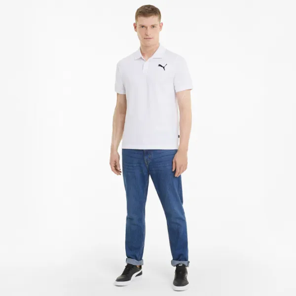 Tricou polo pentru bărbați Puma ESS Pique White photo 3