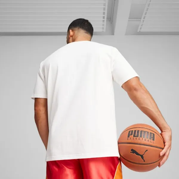 Tricou pentru bărbați Puma Hoops X Cheetos Tee 100% bumbac/ White photo 5