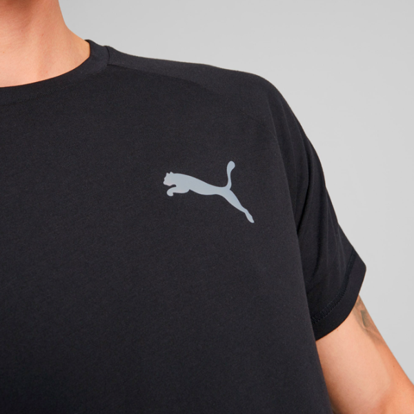 Tricou pentru bărbați Puma Evostripe Tee 65% poliester , 35% viscoză/ Black photo 4