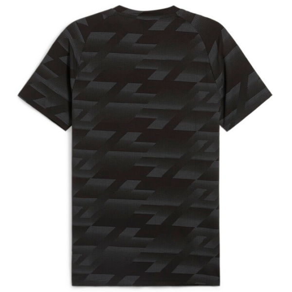 Tricou pentru bărbați Puma Evostripe Aop Tee 65% poliester , 35% viscoză/ Black photo 2