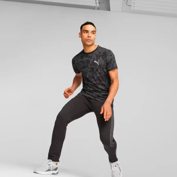 Tricou pentru bărbați Puma Evostripe Aop Tee 65% poliester , 35% viscoză/ Black photo 5