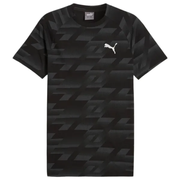 Tricou pentru bărbați Puma Evostripe Aop Tee 65% poliester , 35% viscoză/ Black photo 6