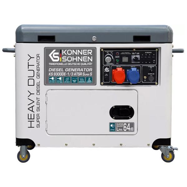 Генератор Könner & Söhnen KS 9300DE-1/ 3 ATSR SUPER 230/ 400 В Дизель/ 7 кВт photo 2