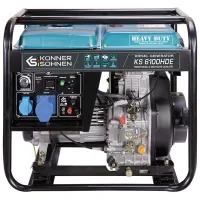 Generator de curent Könner & Söhnen KS 6100HDE (EURO V) 220 V Motorină / 5.5 kW photo 2