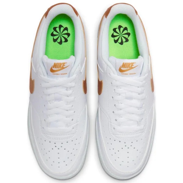 Ghete pentru femei Nike W Court Vision Low Nn Demisezon/ Gold photo 4