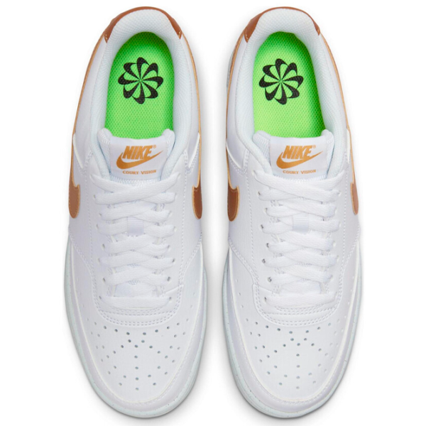Ghete pentru femei Nike W Court Vision Low Nn Demisezon/ Gold photo 4