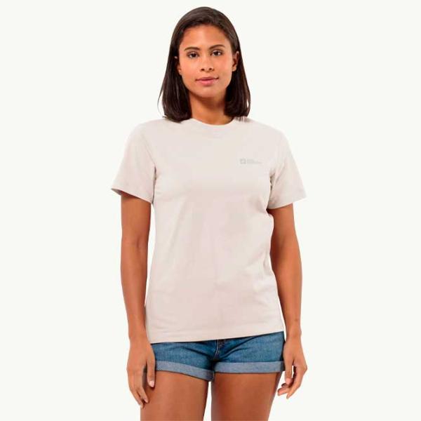 Tricou pentru femei Jack Wolfskin Essential T W Bumbac/ Light Gray photo 3 Tricou pentru femei Jack Wolfskin Essential T W Bumbac/ Light Gray photo 3