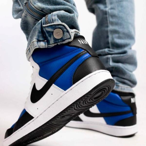 Ghete pentru bărbați Nike Court Vision Mid Nn Af 45 / White photo 9