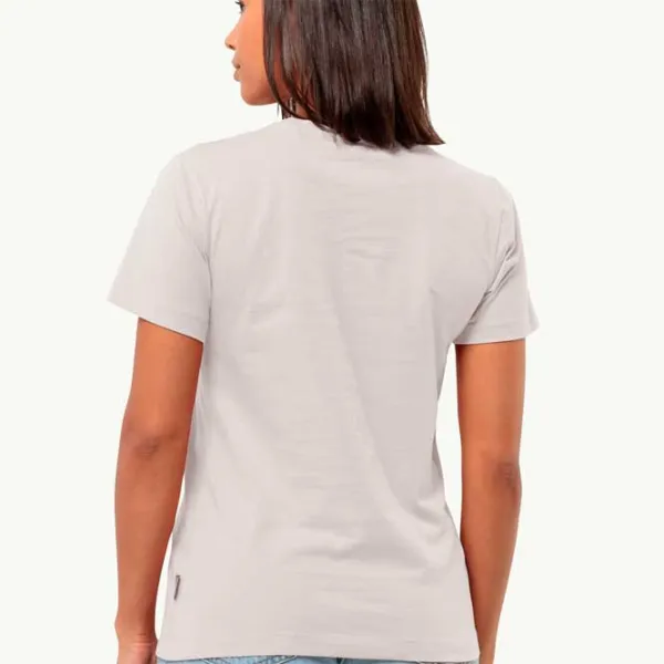 Tricou pentru femei Jack Wolfskin Discover Heart T W 100% bumbac/ White photo 3 Tricou pentru femei Jack Wolfskin Discover Heart T W 100% bumbac/ White photo 3