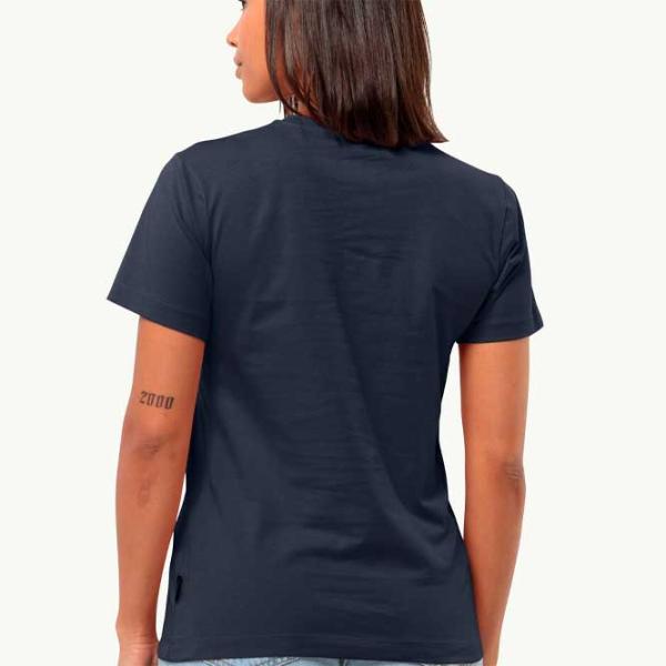 Tricou pentru femei Jack Wolfskin Discover Heart T W 100% bumbac/ Navy photo 3