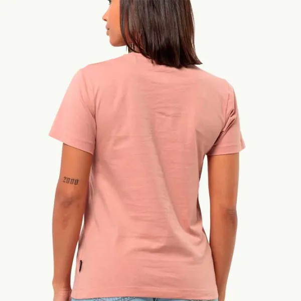 Tricou pentru femei Jack Wolfskin Discover Heart T W 100% bumbac/ Pink photo 3 Tricou pentru femei Jack Wolfskin Discover Heart T W 100% bumbac/ Pink photo 3