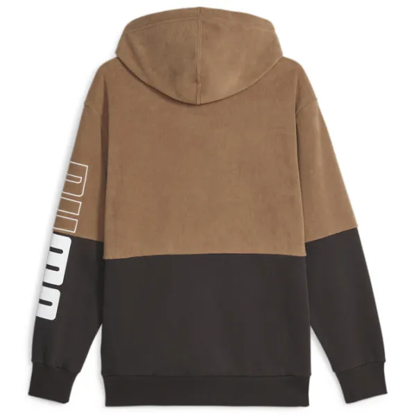 Hanorac pentru bărbați Puma Power Winterized Hoodie Fl Drept/ Brown photo 2