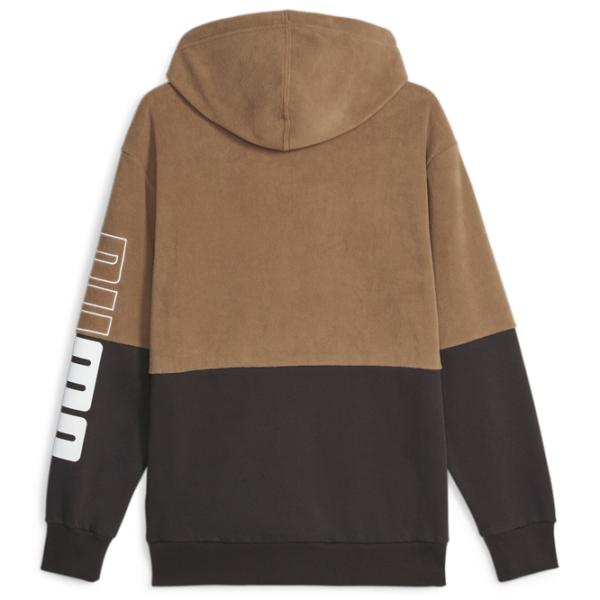 Hanorac pentru bărbați Puma Power Winterized Hoodie Fl Drept/ Brown photo 2