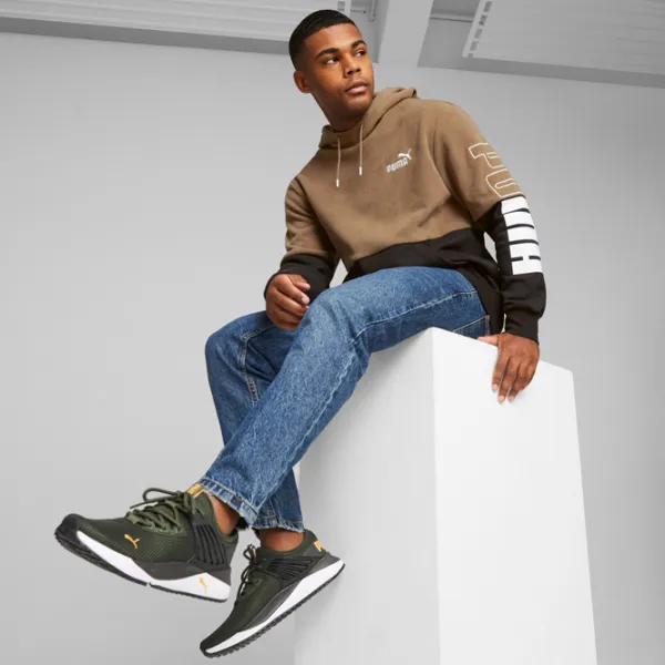 Hanorac pentru bărbați Puma Power Winterized Hoodie Fl Drept/ Brown photo 5