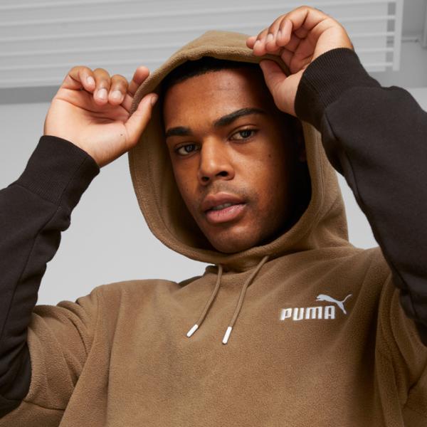 Hanorac pentru bărbați Puma Power Winterized Hoodie Fl Drept/ Brown photo 7