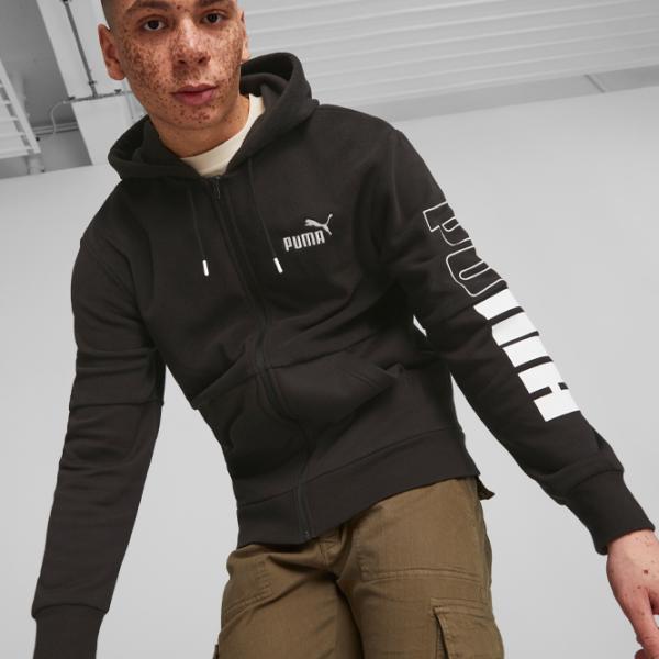 Толстовка для мужчин Puma Power Winterized Full-Zip Fl Прямой/ Черный photo 3
