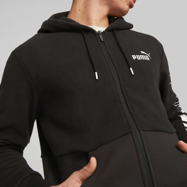 Толстовка для мужчин Puma Power Winterized Full-Zip Fl Прямой/ Черный photo 7