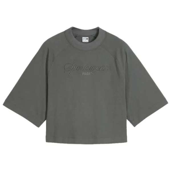 Футболка для женщин Puma Classics+ Oversized Tee 25% переработанный хлопок/ Серый photo 5