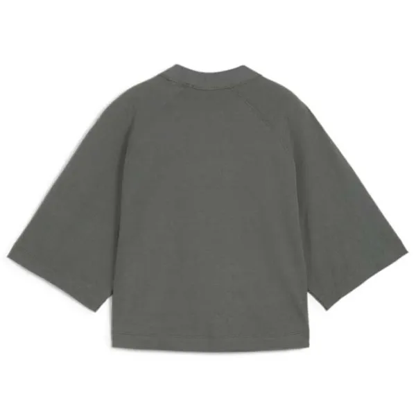 Футболка для женщин Puma Classics+ Oversized Tee 25% переработанный хлопок/ Серый photo 2