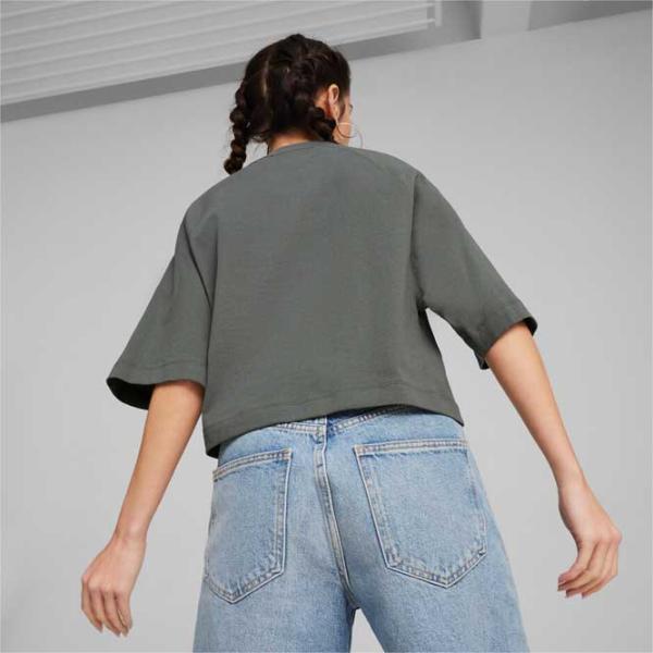 Футболка для женщин Puma Classics+ Oversized Tee 25% переработанный хлопок/ Серый photo 4