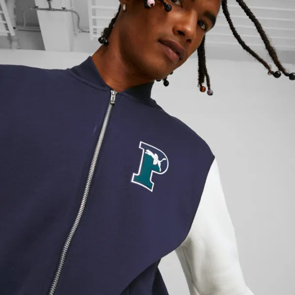 Hanorac pentru bărbați Puma Squad Track Jacket Fl Drept/ Navy photo 6