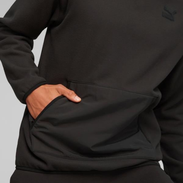 Hanorac pentru bărbați Puma Classics Utility Polar Fleece Drept/ Black photo 7