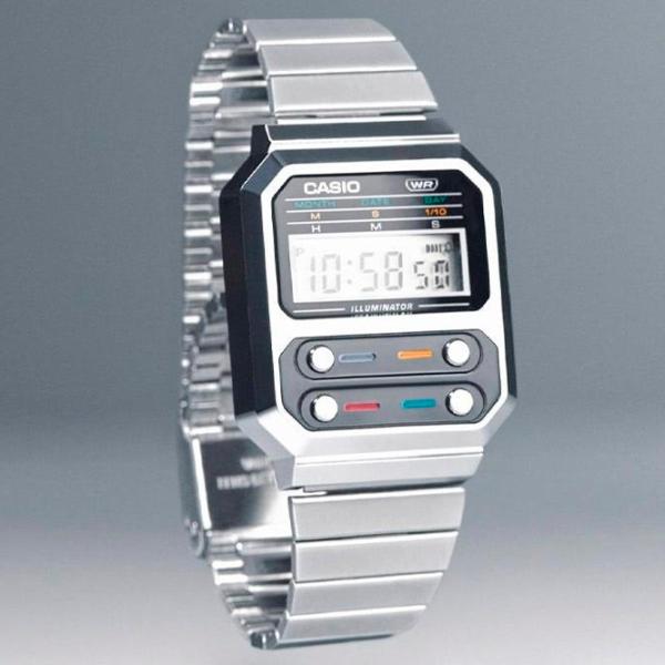 Ceas de mână unisex Casio A-100WE-1A Cuarț/ 41 x 33 mm photo 2