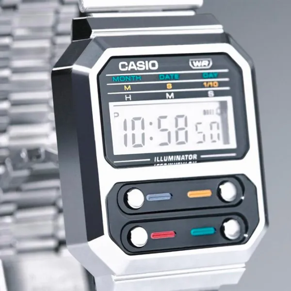 Ceas de mână unisex Casio A-100WE-1A Cuarț/ 41 x 33 mm photo 4
