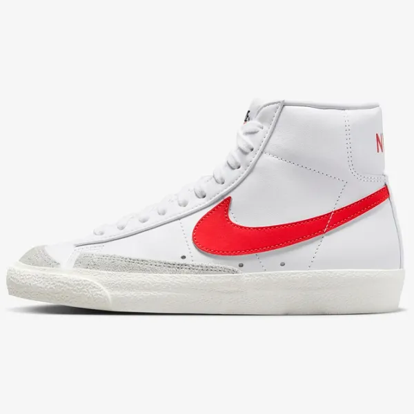 Кеды для женщин Nike W Blazer Mid '77 Осень - Зима / Белый Красный photo 2