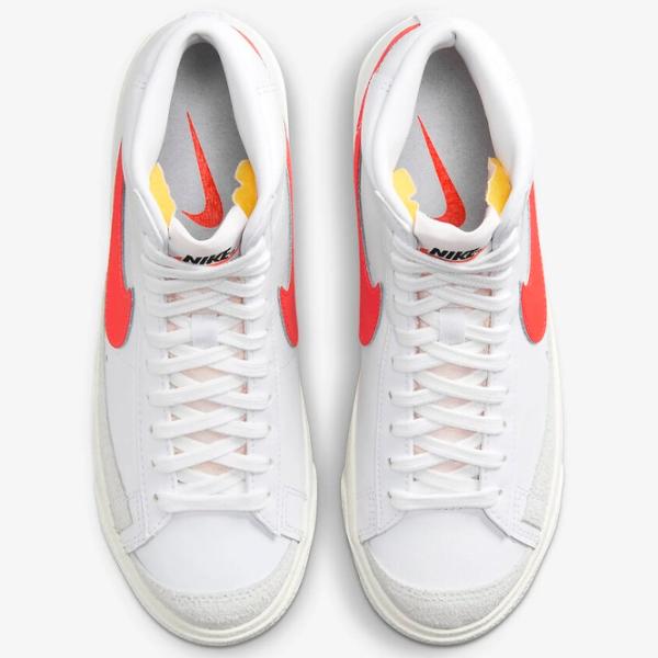 Ghete pentru femei Nike W Blazer Mid '77 Toamnă - Iarnă / White Red photo 4