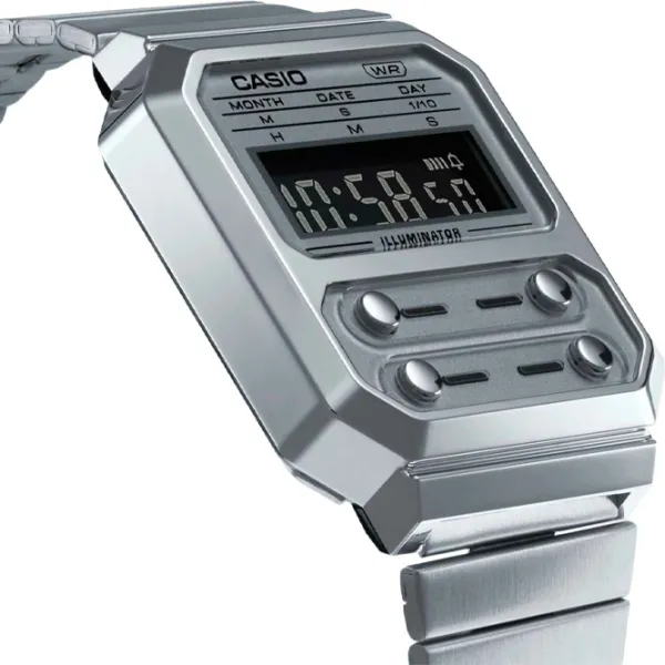 Наручные часы унисекс Casio A-100WE-7B Кварцевый/ 41 x 33 мм photo 2