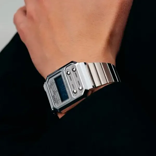 Наручные часы унисекс Casio A-100WE-7B Кварцевый/ 41 x 33 мм photo 4