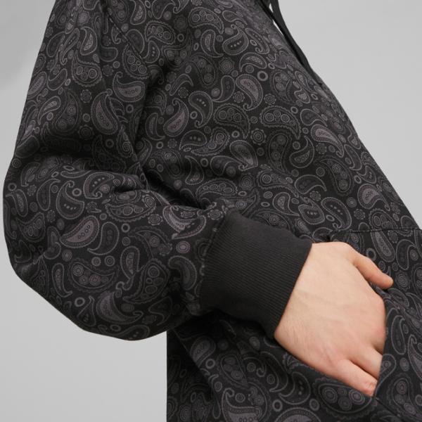 Hanorac pentru bărbați Puma Classics Paisleyluxe Aop Fl Drept/ Black photo 7