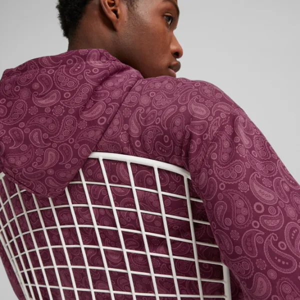 Толстовка для мужчин Puma Classics Paisleyluxe Aop Fl Прямой/ Бордо photo 6