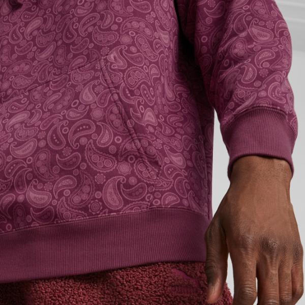 Толстовка для мужчин Puma Classics Paisleyluxe Aop Fl Прямой/ Бордо photo 7 Толстовка для мужчин Puma Classics Paisleyluxe Aop Fl Прямой/ Бордо photo 7