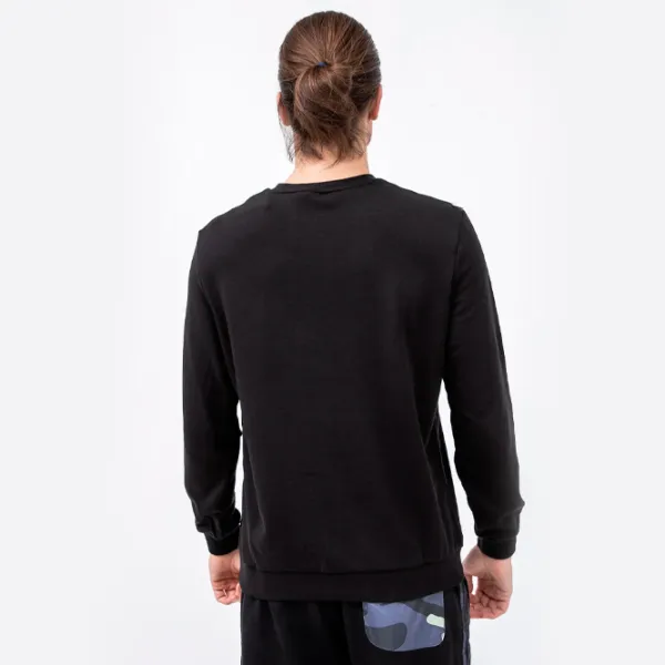 Hanorac pentru bărbați Puma Ess Small Logo Crew Tr Drept/ Black photo 5