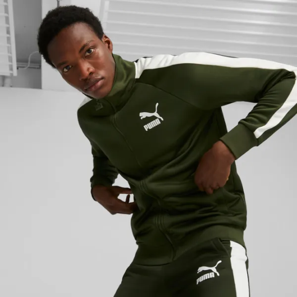 Толстовка для мужчин Puma T7 Iconic Track Jacket (S) Pt Прямой/ Зелёный photo 3