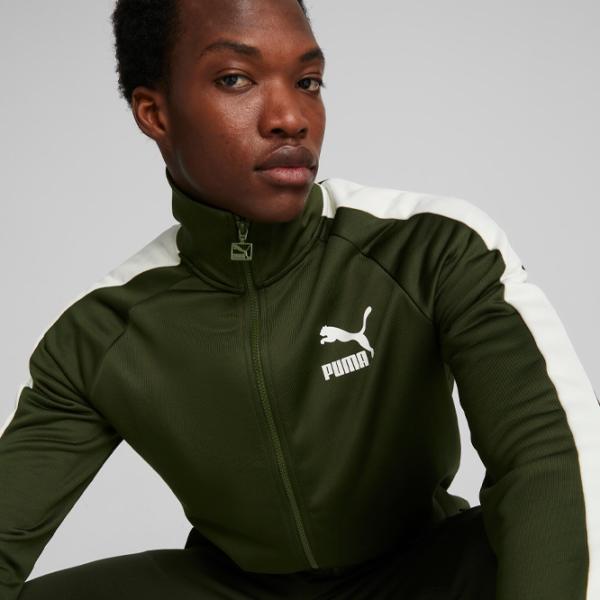 Толстовка для мужчин Puma T7 Iconic Track Jacket (S) Pt Прямой/ Зелёный photo 6