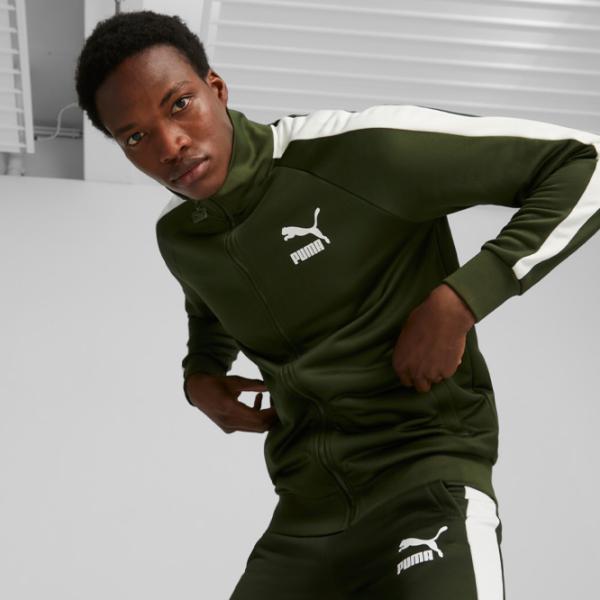 Толстовка для мужчин Puma T7 Iconic Track Jacket (S) Pt Прямой/ Зелёный photo 3