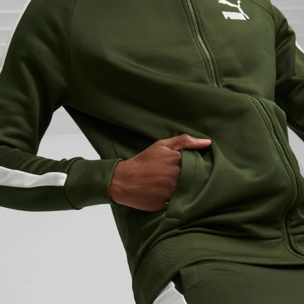 Толстовка для мужчин Puma T7 Iconic Track Jacket (S) Pt Прямой/ Зелёный photo 7