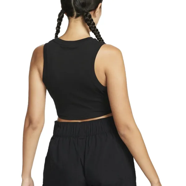 Топ для женщин Nike W Nsw Essntl Rib Crp Tank Черный photo 3
