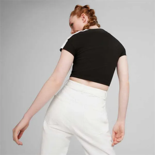Tricou pentru femei Puma Iconic T7 Slim Tee 95% bumbac, 5% elastan/ Black photo 4 Tricou pentru femei Puma Iconic T7 Slim Tee 95% bumbac, 5% elastan/ Black photo 4