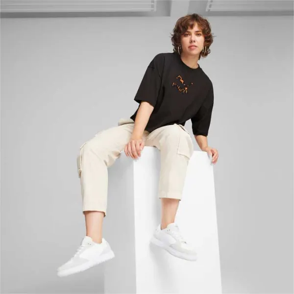 Футболка для женщин Puma Classics Kitten Logo Infill Tee 100% хлопок/ Черный photo 5