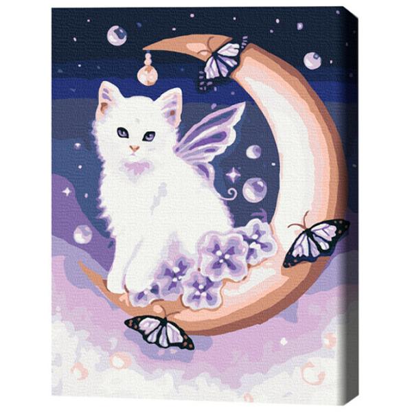 Картина по номерам BrushMe Лунный котик 50 x 40 см/ Вертикальная photo 3